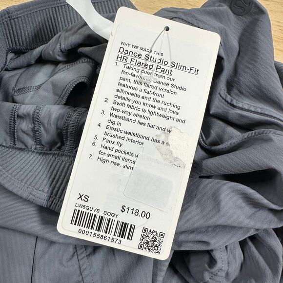Lululemon Dance Studio Slim-Fit High-Rise Flared Pant Solar Grey Sz X-Small NWT - Picture 7 of 11